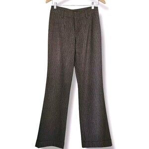 Vintage 90s Esprit Pants Size 6 Brown Wide Leg Mid Rise Pleated Y2K Academia